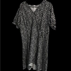 Black and White Floral Dress